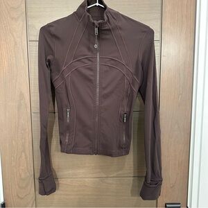 Lululemon Define Cropped Jacket Nulu Espresso Size 4